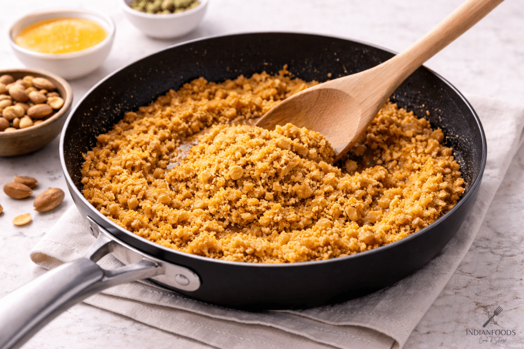 Besan ke Ladoo Step 2