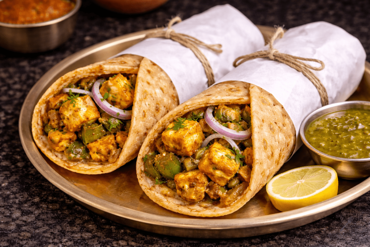 Paneer Roll Recipe | Street Style Paneer Kathi Roll at Home