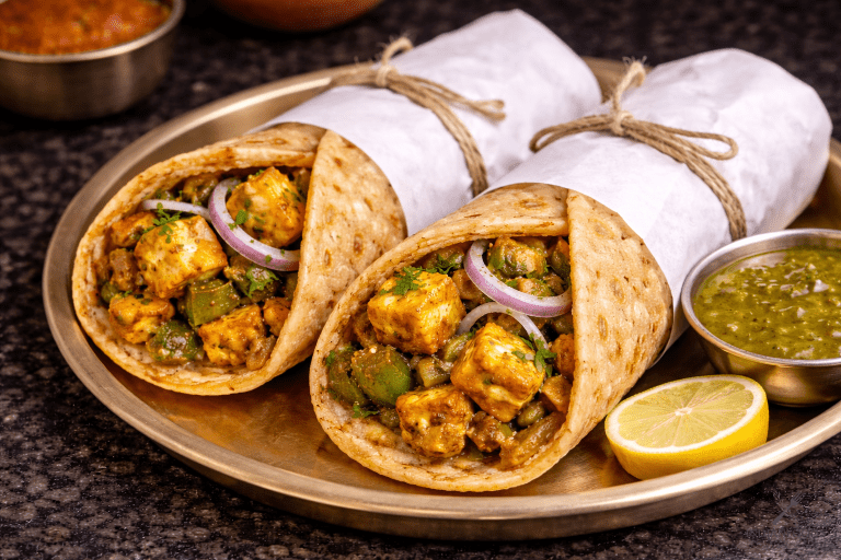 Paneer Roll Recipe | Street Style Paneer Kathi Roll at Home