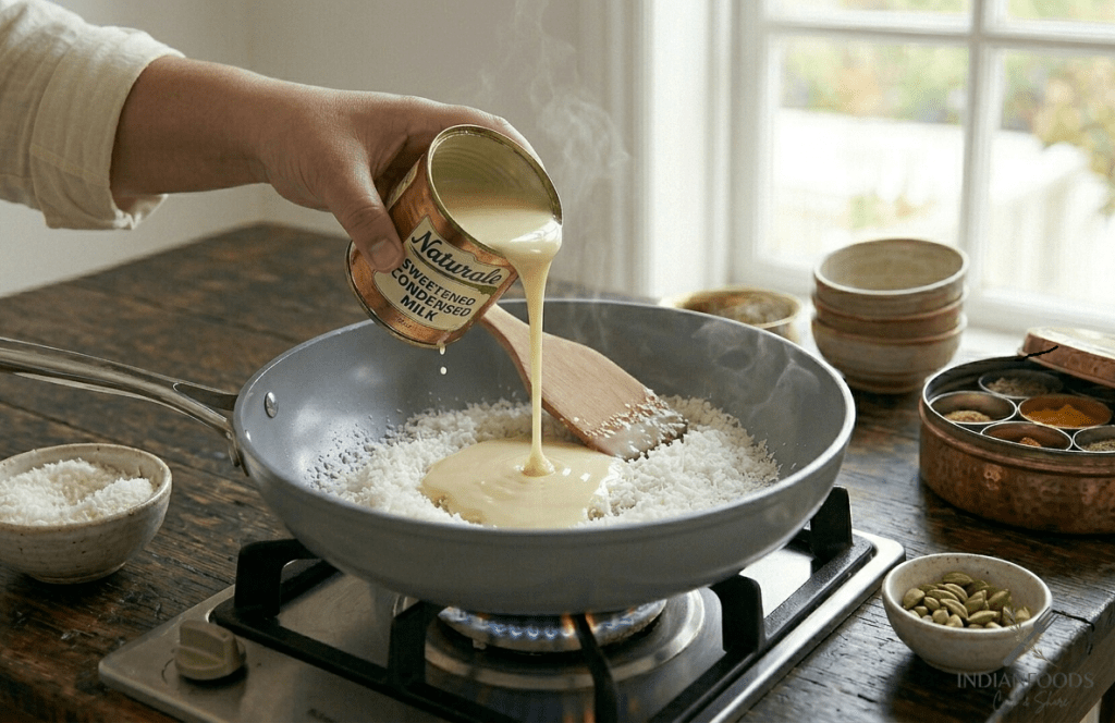 Coconut Laddu Recipe Step 2