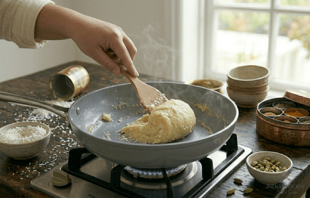 Coconut Laddu Recipe Step 3