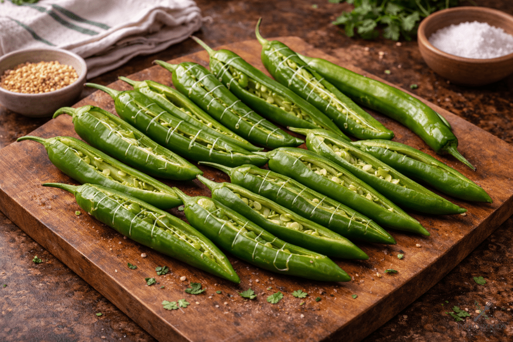 Mirchi Bajji Recipe Step 1