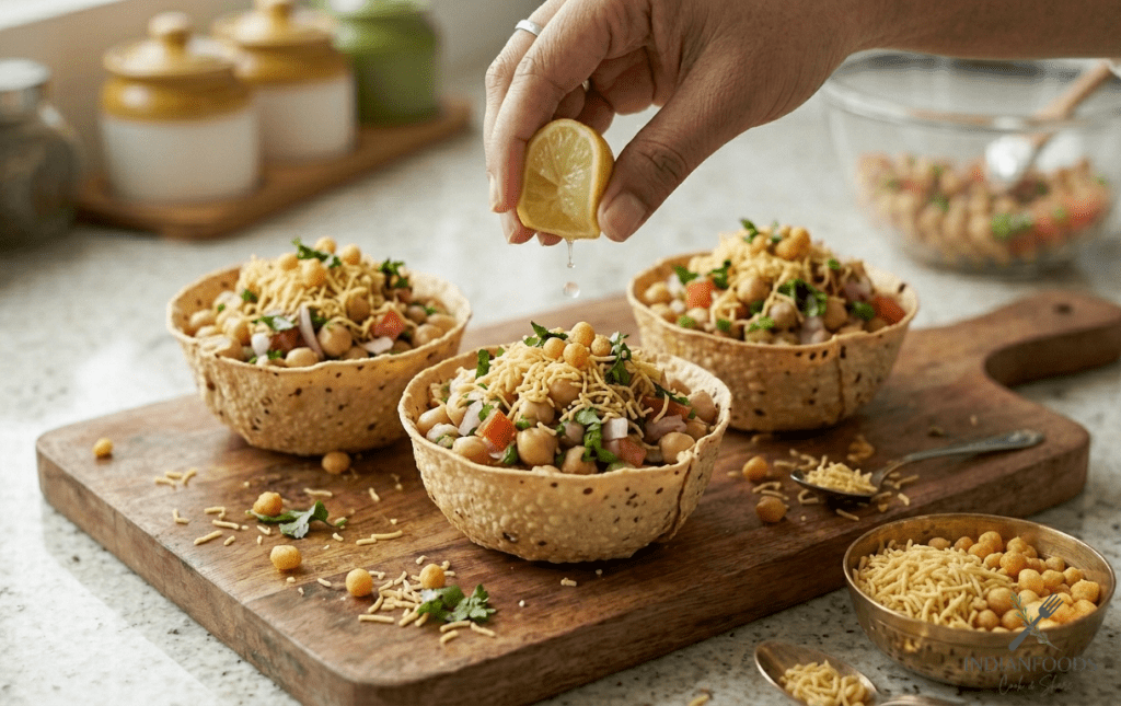 Papad Katori Chaat Recipe Step 7