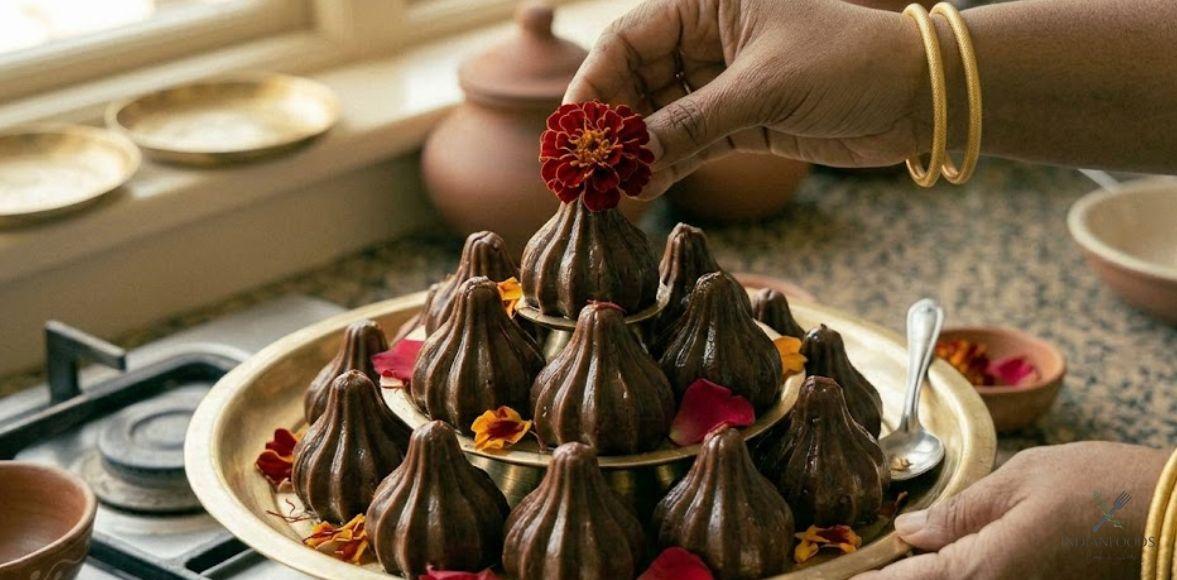 Chocolate Modak Recipe Cover Image