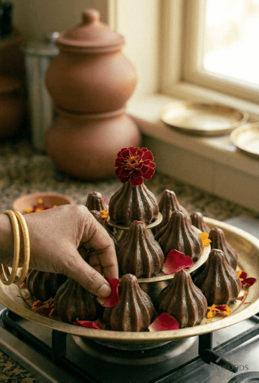 Chocolate Modak Recipe Featured Image